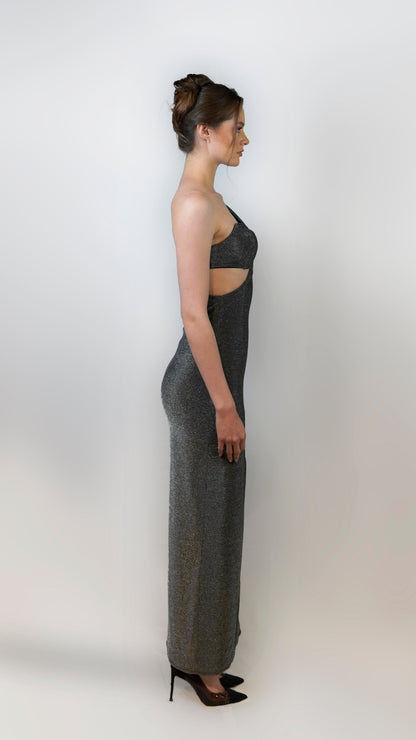 Shiny cut out dress